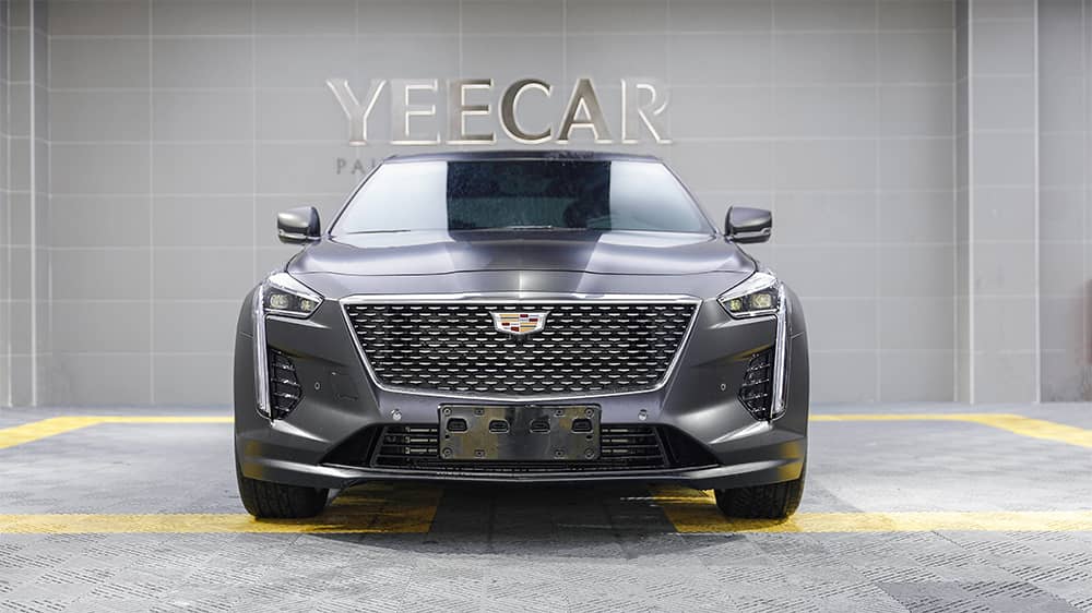 凯迪拉克CT6黑色施工YEECAR隐形车衣流程及效果展示